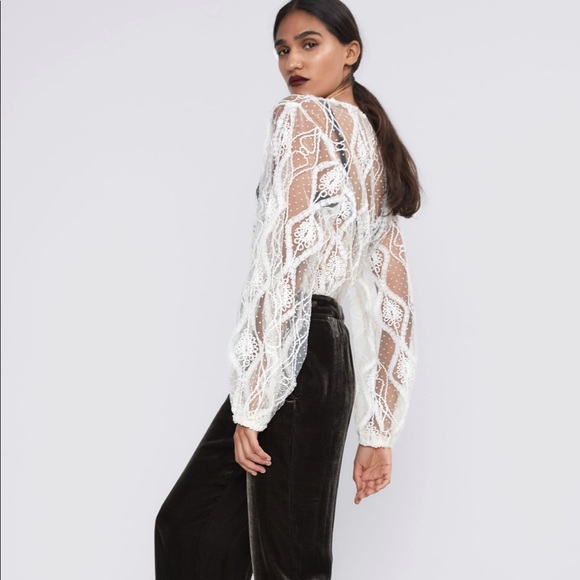 ZARA Mesh Tulle Top - Picture 4 of 10